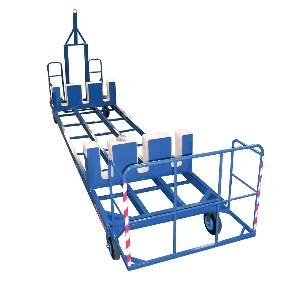 Blades storage and transport trolley