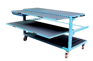 Work bench assembly trolley