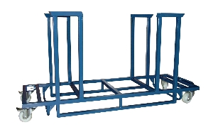 Stackable trolley with containment sides