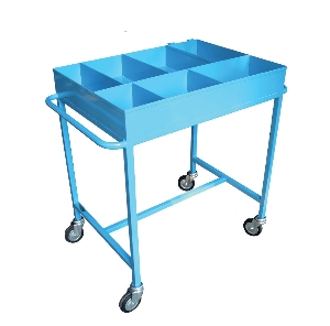 Trolley with dedicated compartments