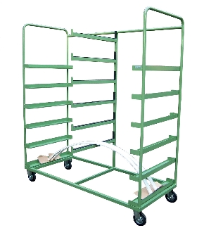 Trolley for shaped profiles