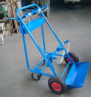 Carrello porta bombole a 2 posizioni
